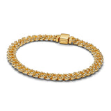 BRACELET CHAÎNE CUBAINE EN OR
