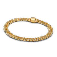 BRACELET CHAÎNE CUBAINE EN OR