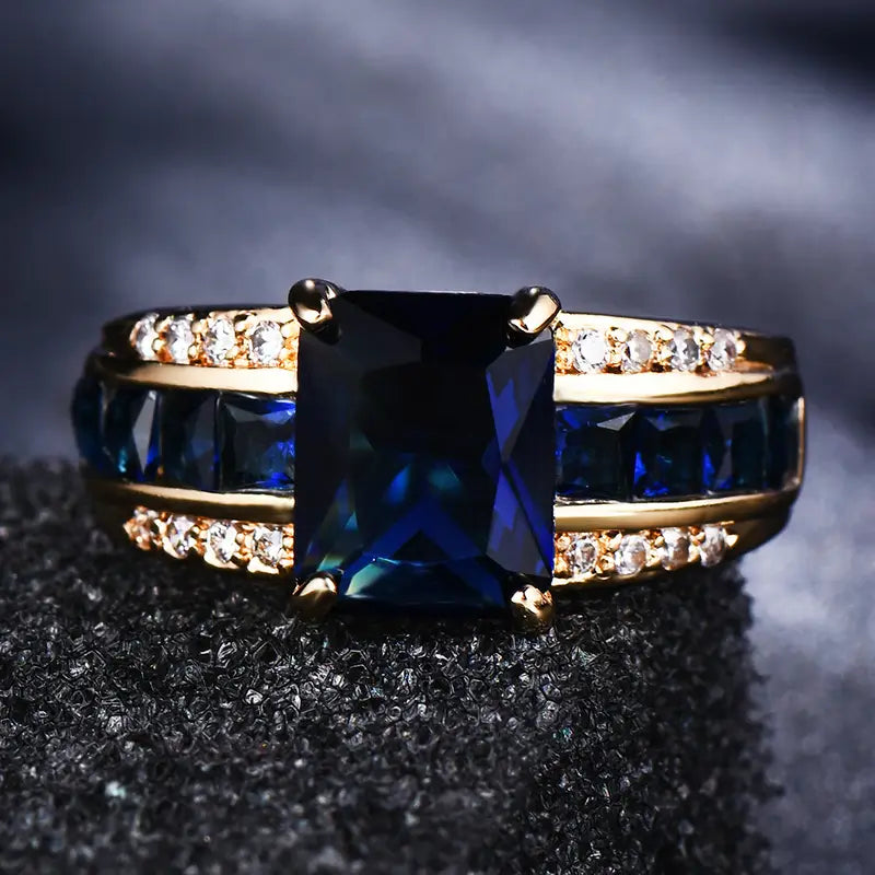 BAGUE EN MÉTAUX MÉLANGÉS VAGUES DORÉES