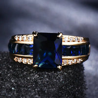 BAGUE EN MÉTAUX MÉLANGÉS VAGUES DORÉES