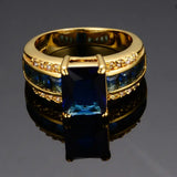 BAGUE EN MÉTAUX MÉLANGÉS VAGUES DORÉES