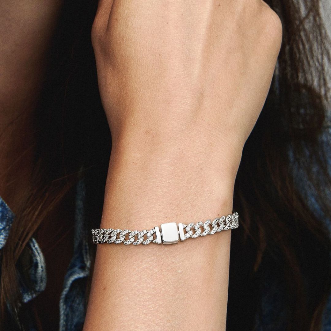 BRACELET CHAÎNE CUBAINE EN OR