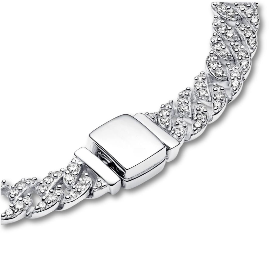 BRACELET CHAÎNE CUBAINE EN OR