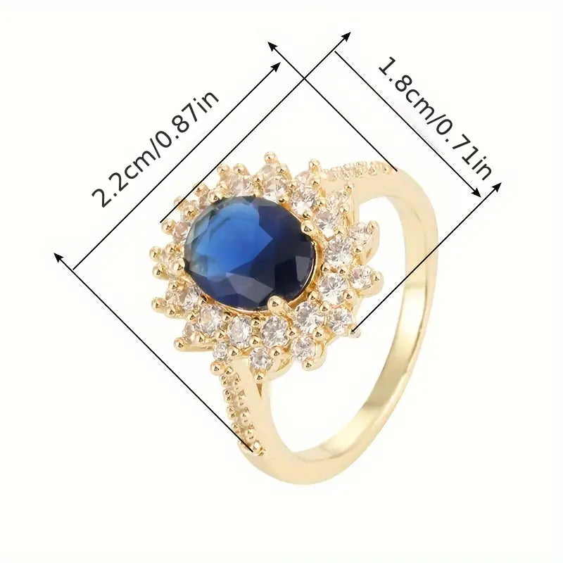 BAGUE EN OR INSPIRATION SAPHIR ROYAL