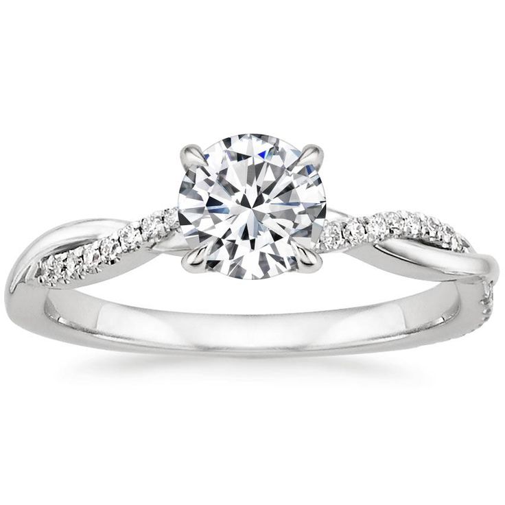 BAGUE SOLITAIRE TORSADÉE EN OR