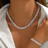 ENSEMBLE DE BIJOUX MAILLONS FEUILLES EN OR ROSE