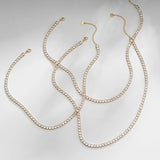 COLLIER TENNIS EN OR