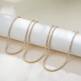 COLLIER TENNIS EN OR