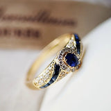 BAGUE EN OR SAPHIR VINTAGE