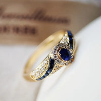 BAGUE EN OR SAPHIR VINTAGE