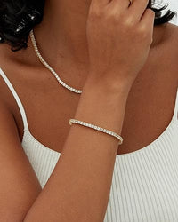 BRACELET TENNIS EN OR