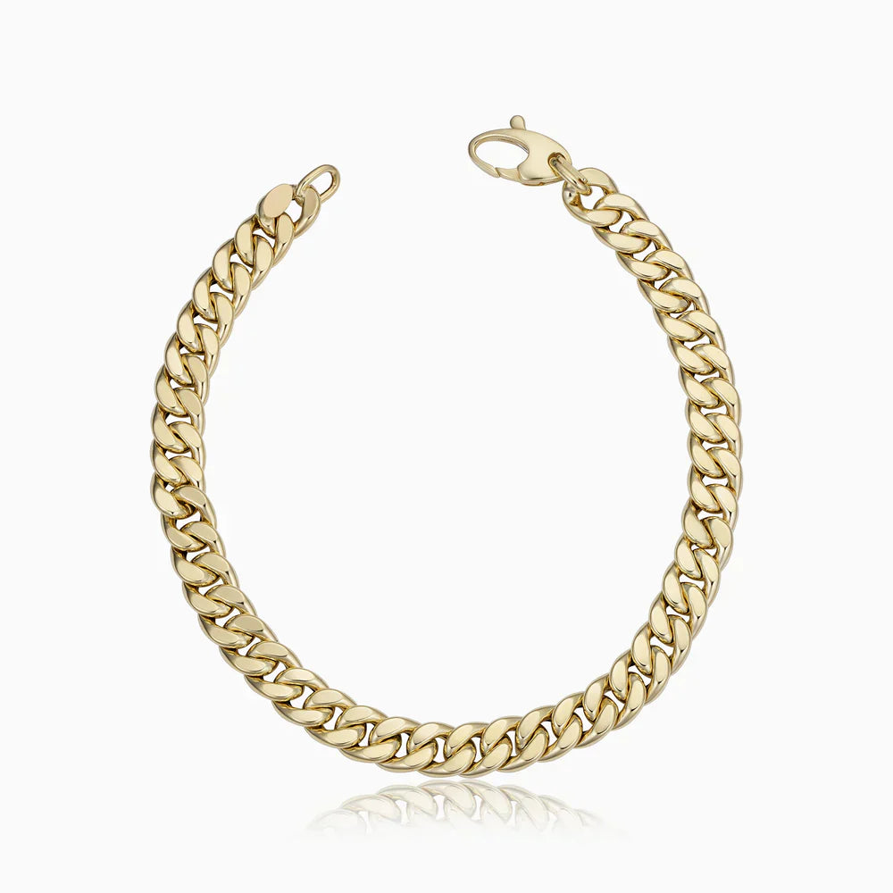 BRACELET CHAÎNE GOURMETTE EN OR