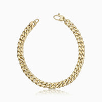 BRACELET CHAÎNE GOURMETTE EN OR