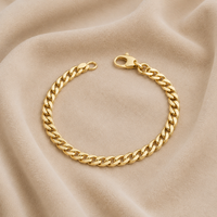 BRACELET CHAÎNE GOURMETTE EN OR