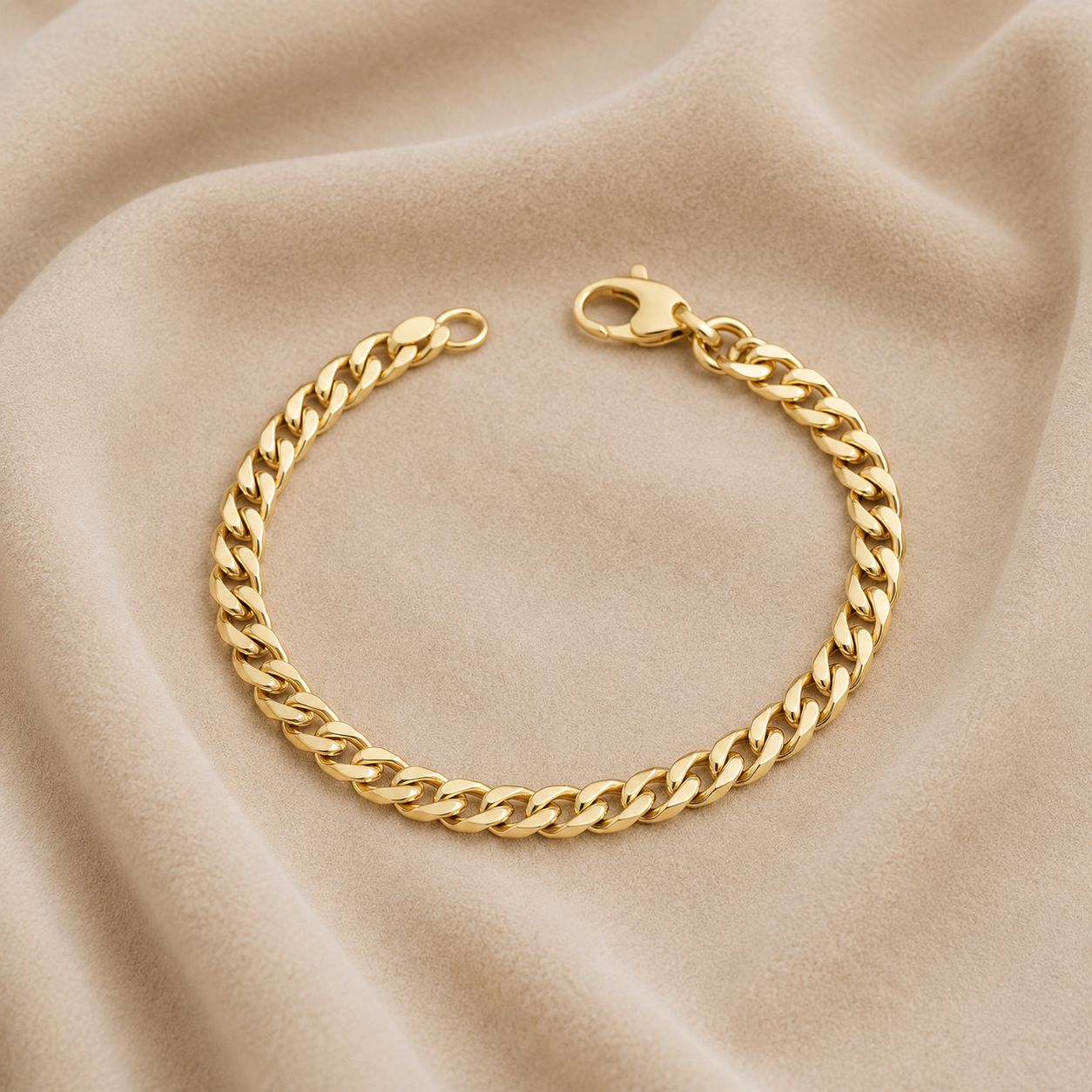 BRACELET CHAÎNE GOURMETTE EN OR