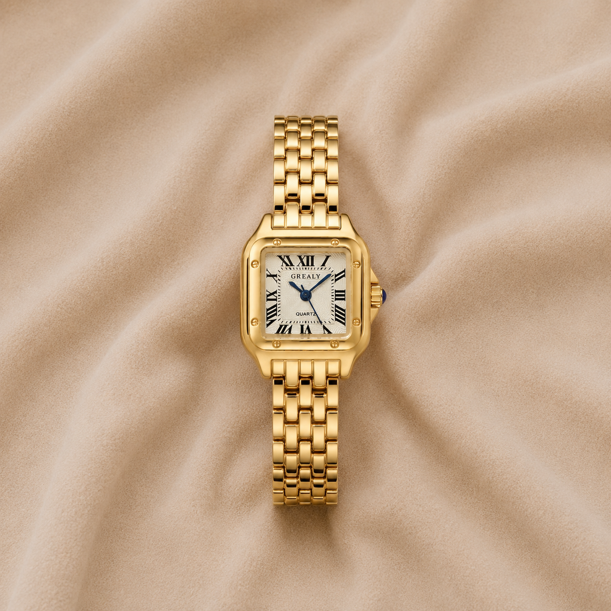 MONTRE CLASSIQUE CARRÉE DORÉE