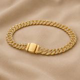 BRACELET CHAÎNE CUBAINE EN OR