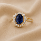 BAGUE EN OR INSPIRATION SAPHIR ROYAL