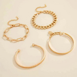 ENSEMBLE DE BRACELETS EN OR