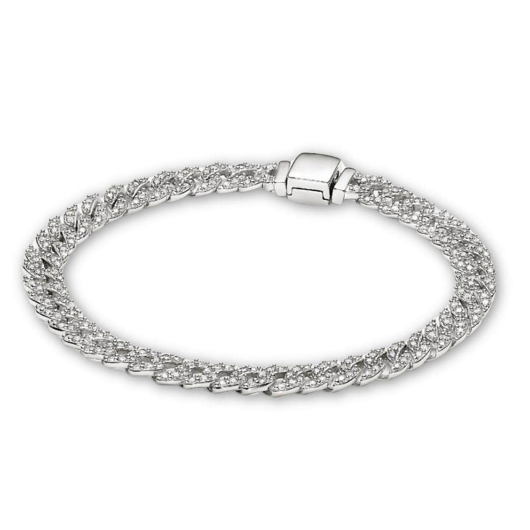 BRACELET CHAÎNE CUBAINE EN OR