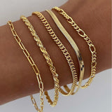ENSEMBLE DE BRACELETS EN OR