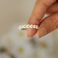 BAGUE EN OR MARGUERITES DÉLICATES