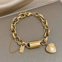BRACELET CHARME CŒUR EN OR