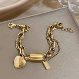 BRACELET CHARME CŒUR EN OR