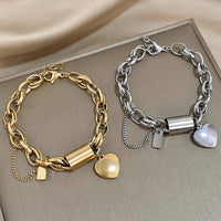 BRACELET CHARME CŒUR EN OR