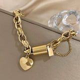 BRACELET CHARME CŒUR EN OR