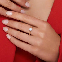 BAGUE SOLITAIRE EN OR