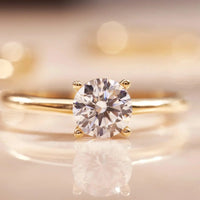 BAGUE SOLITAIRE EN OR