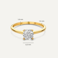 BAGUE SOLITAIRE EN OR