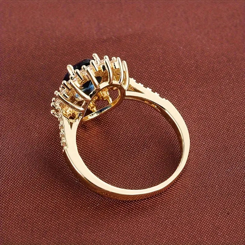 BAGUE EN OR INSPIRATION SAPHIR ROYAL