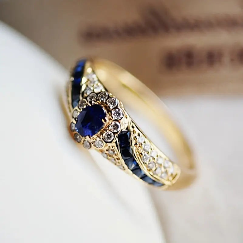 BAGUE EN OR SAPHIR VINTAGE
