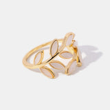 BAGUE FEUILLES EN OR