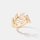 BAGUE FEUILLES EN OR