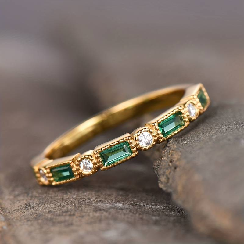 BAGUE EN OR ÉMERAUDE MUSE